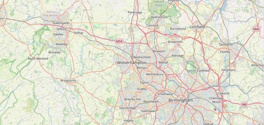 Map of the Wolverhampton area we cover
